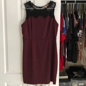 Burgundy Cocktail Dress